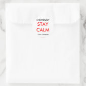 Französisches Horn I kann übertragen Runder Aufkleber (Tasche)