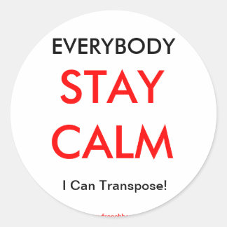 Französisches Horn I kann übertragen Runder Aufkleber