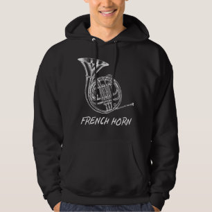 Französisches Horn ist meine Art von Musik Französ Hoodie