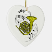 Französisches Horn Keramikornament (Rechts)