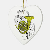 Französisches Horn Keramikornament (Links)