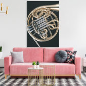 Französisches Horn Leinwanddruck (Insitu (Wohnzimmer))