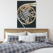 Französisches Horn Leinwanddruck (Insitu (Schlafzimmer))