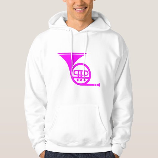 Französisches Horn - Magenta Hoodie (Vorderseite)