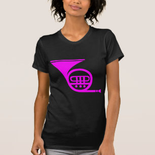Französisches Horn - Magenta T-Shirt