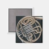 Französisches Horn Magnet (Vorderseite/Rückseite)