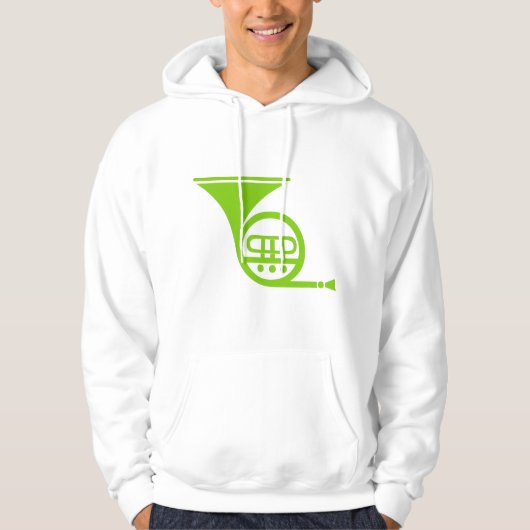 Französisches Horn - Mars Green Hoodie (Vorderseite)