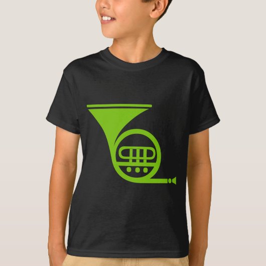 Französisches Horn - Mars Green T-Shirt (Vorderseite)