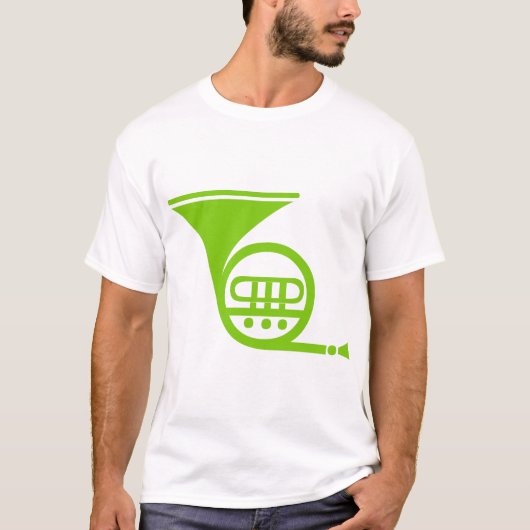 Französisches Horn - Mars Green T-Shirt (Vorderseite)