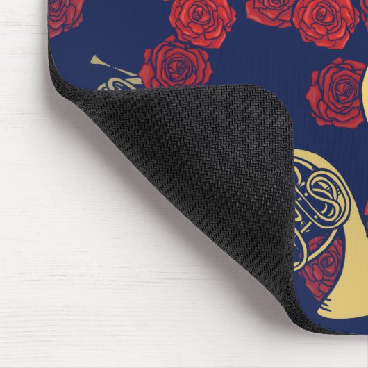 Französisches Horn Mousepad (Ecke)