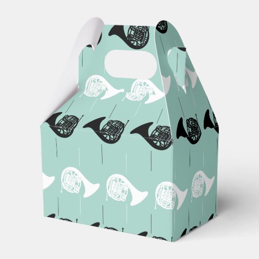 Französisches Horn Muster Geschenkschachtel (Vorderseite)