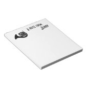 Französisches Horn Notizblock (angewinkelt)