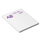 Französisches Horn Notizblock (angewinkelt)