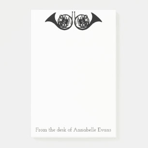 Französisches Horn personalisieren Post-it Klebezettel