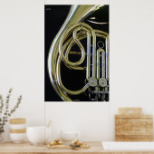 Französisches Horn Poster (Küche)
