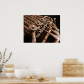 Französisches Horn Poster (Küche)