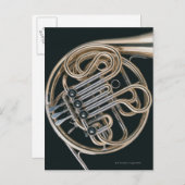 Französisches Horn Postkarte (Vorne/Hinten)