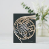 Französisches Horn Postkarte (Stehend Vorderseite)