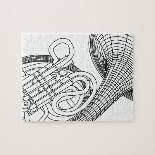 Französisches Horn Puzzle (Horizontal)