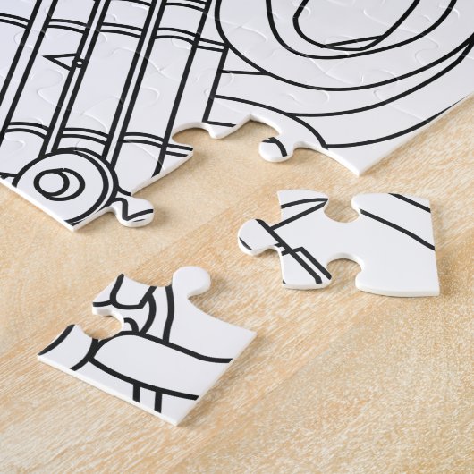 Französisches Horn Puzzle (Seite)