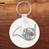 Französisches Horn Schlüsselanhänger (Vorderseite)