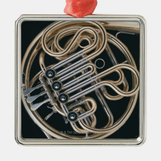 Französisches Horn Silbernes Ornament