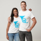 Französisches Horn - Sky Blue T-Shirt (Unisex)