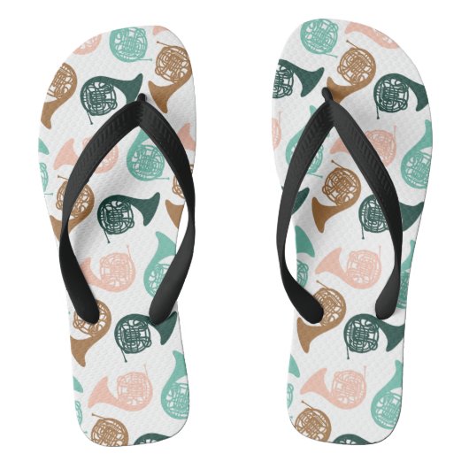 Französisches Horn-Spieler-Geschenkinstrument Badesandalen (Fußbett)