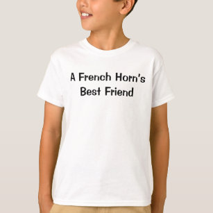 Französisches Horn-Sprichwort mit dem besten Freun T-Shirt