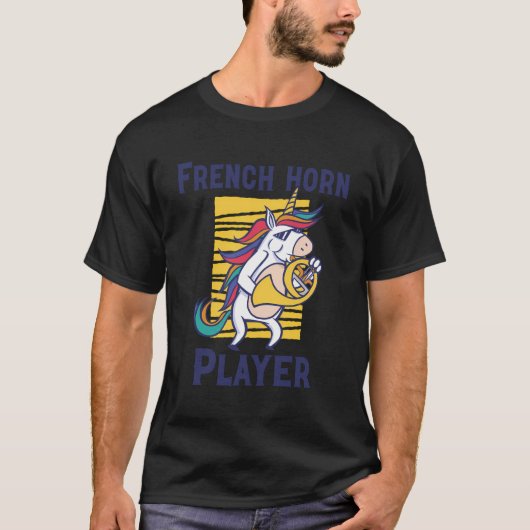 Französisches Horn T-Shirt (Vorderseite)