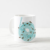 Französisches Horn-Tasse Kaffeetasse (Vorderseite Links)