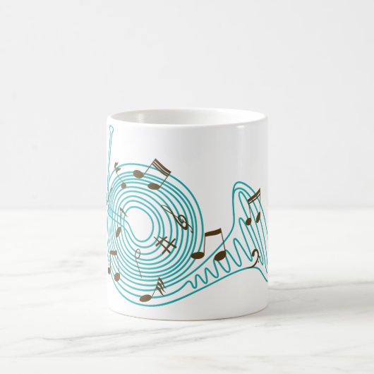 Französisches Horn-Tasse Kaffeetasse (Mittel)