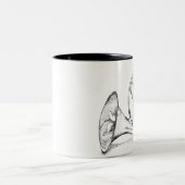 Französisches Horn-Tasse Zweifarbige Tasse (Mittel)