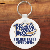 Französisches Horn-Teacher-Geschenk Schlüsselanhänger (Vorderseite)