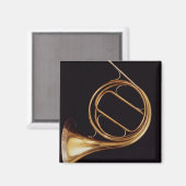 Französisches Horn von Marcel Auguste Raoux Magnet (Vorderseite/Rückseite)