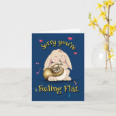 Französisches Horn wird bald gut Karte (Gelbe Blume)