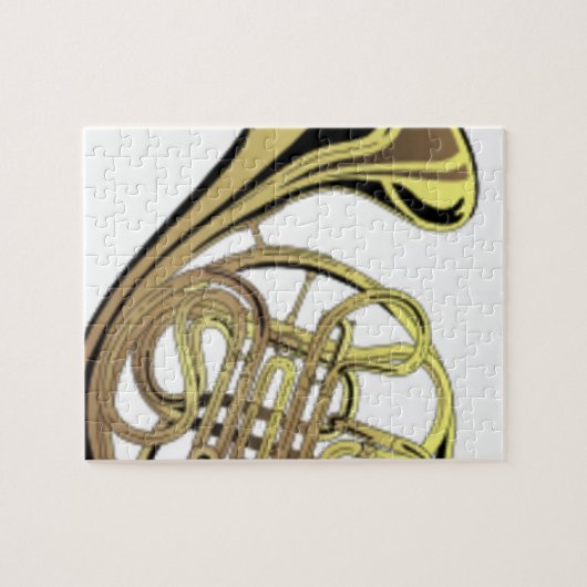 Französisches Horn Zeichnend Puzzle (Horizontal)