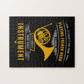 Französisches Horn zu spielen ist das langweilige Puzzle (Horizontal)