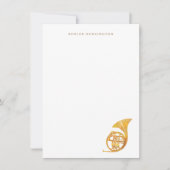 Französisches Horngeschirr - Mitteilungskarten (Vorderseite)