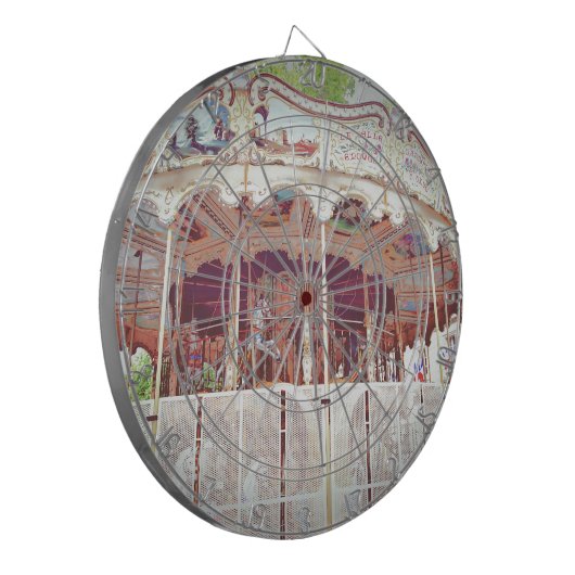 französisches Karussell Dartscheibe (Vorderseite Links)
