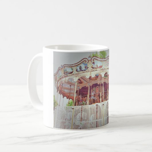 französisches Karussell Kaffeetasse (Vorderseite Links)