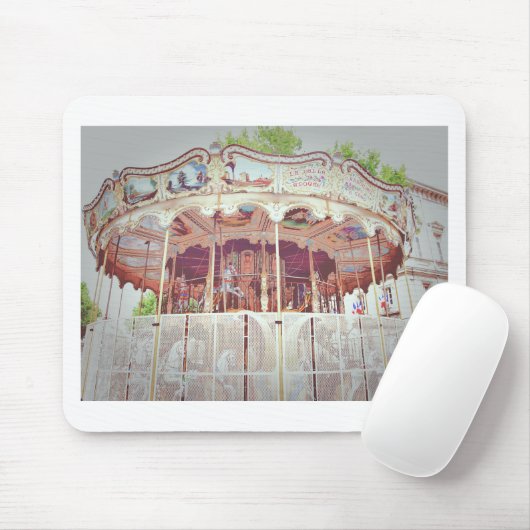 französisches Karussell Mousepad (Mit Mouse)
