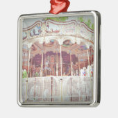 französisches Karussell Silbernes Ornament (Links)