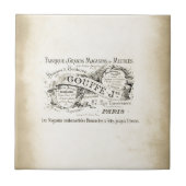 Französisches Kaufhaus-Zeichen Fliese (Vorderseite)