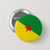 Französisches Kennzeichen der guineischen Landesma Button (Vorne & Hinten)