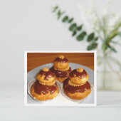 Französisches Konditorchoux Bun Foto Postkarte (Stehend Vorderseite)