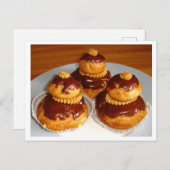 Französisches Konditorchoux Bun Foto Postkarte (Vorne/Hinten)