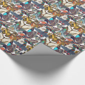 Französisches Kunst Nouveau Geschenkpapier (Ecke)