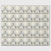 Französisches Kunst Nouveau Geschenkpapier (Flach)