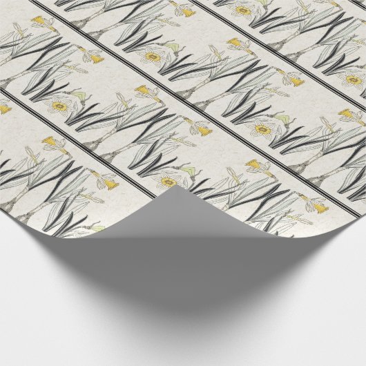 Französisches Kunst Nouveau Geschenkpapier (Ecke)